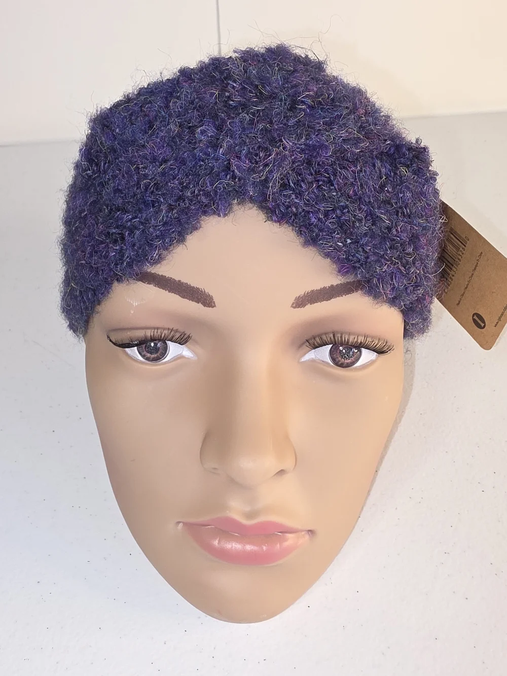 Igloos Ladies Purple Boucle Knit Ear Warmer Headband OS NWT Wool Blend Soft